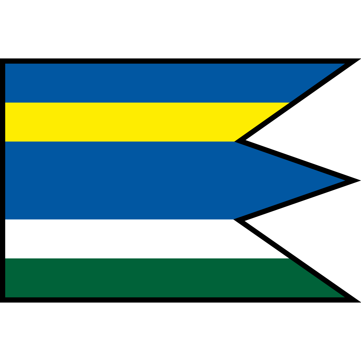 Flag of Úhorná, Region of Košice