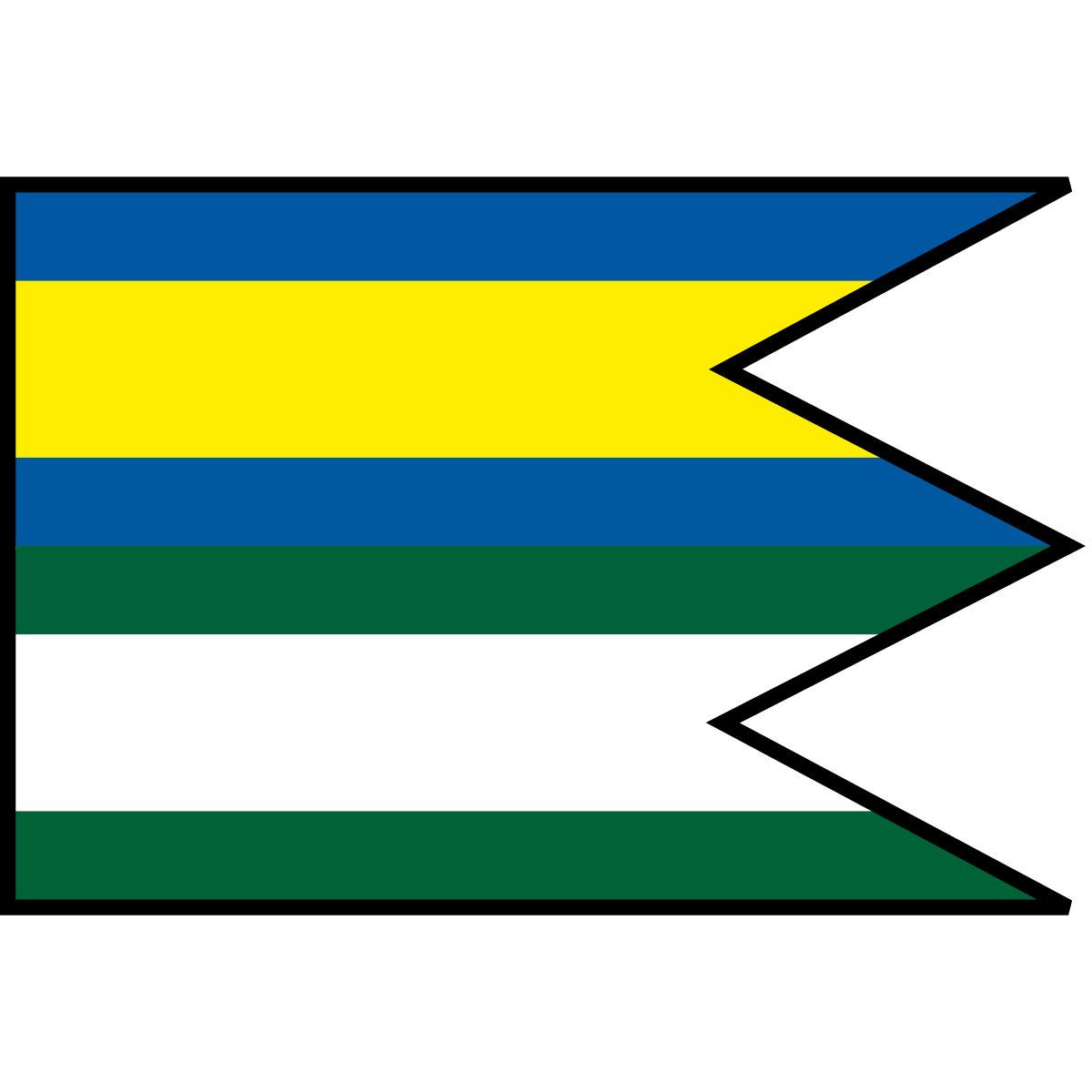 Flag of Uňatín, Region of Banská Bystrica