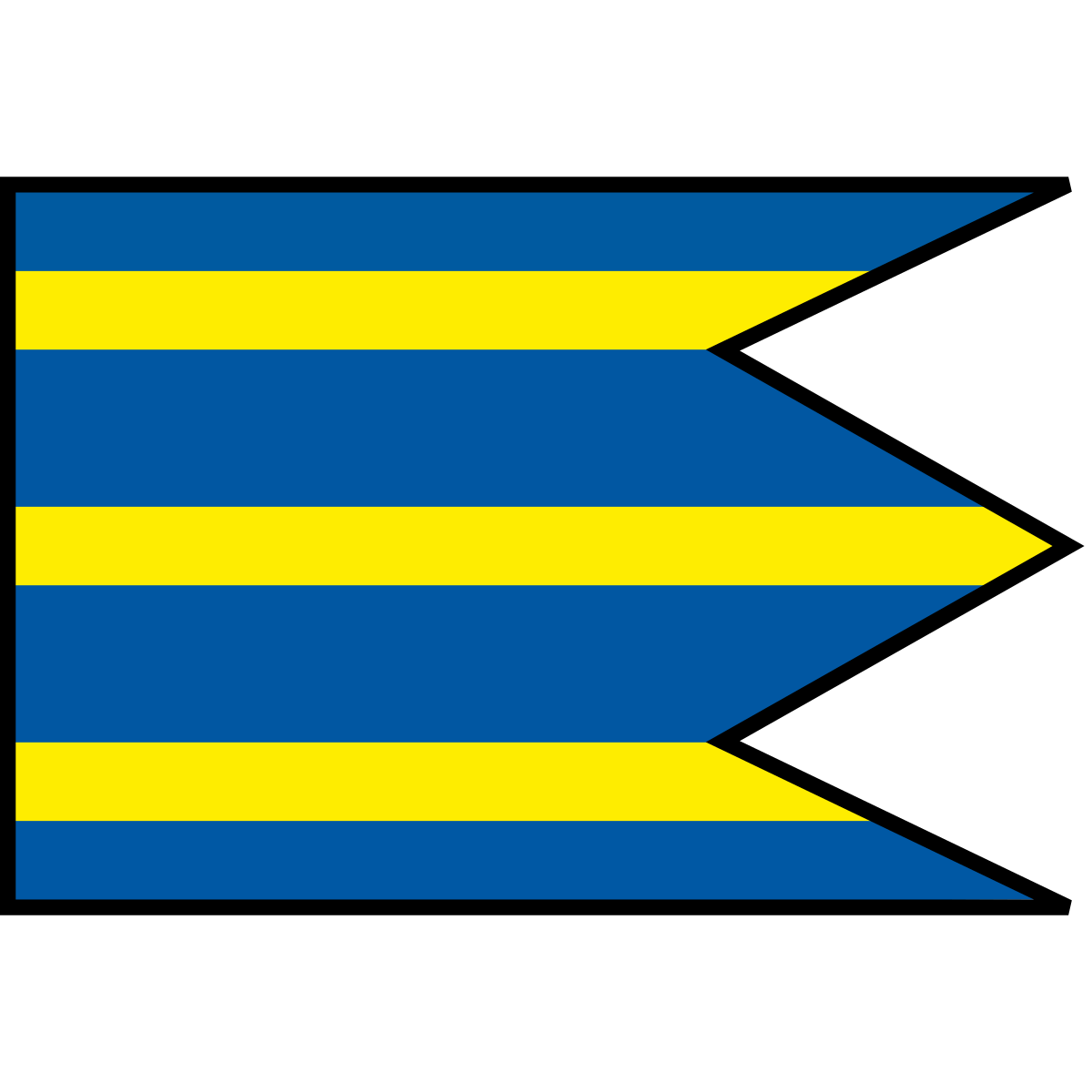Flag of Valaská Dubová, Region of Žilina