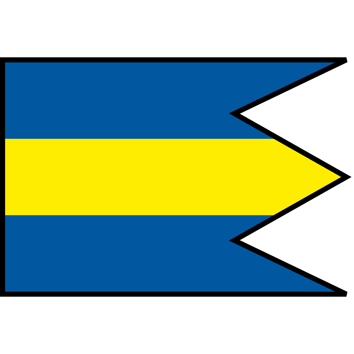 Flag of Velčice, Region of Trenčín