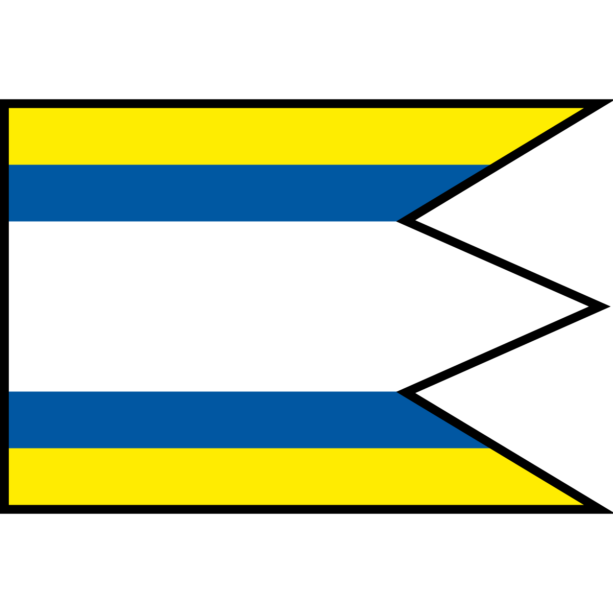 Flag of Veličná, Region of Žilina