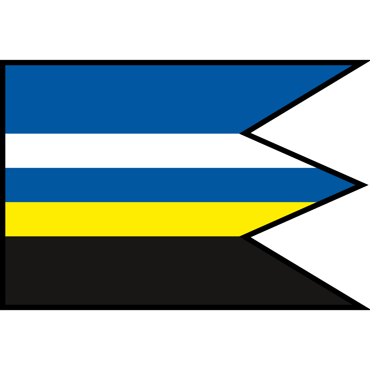 Flag of Veľká Čierna, Region of Žilina