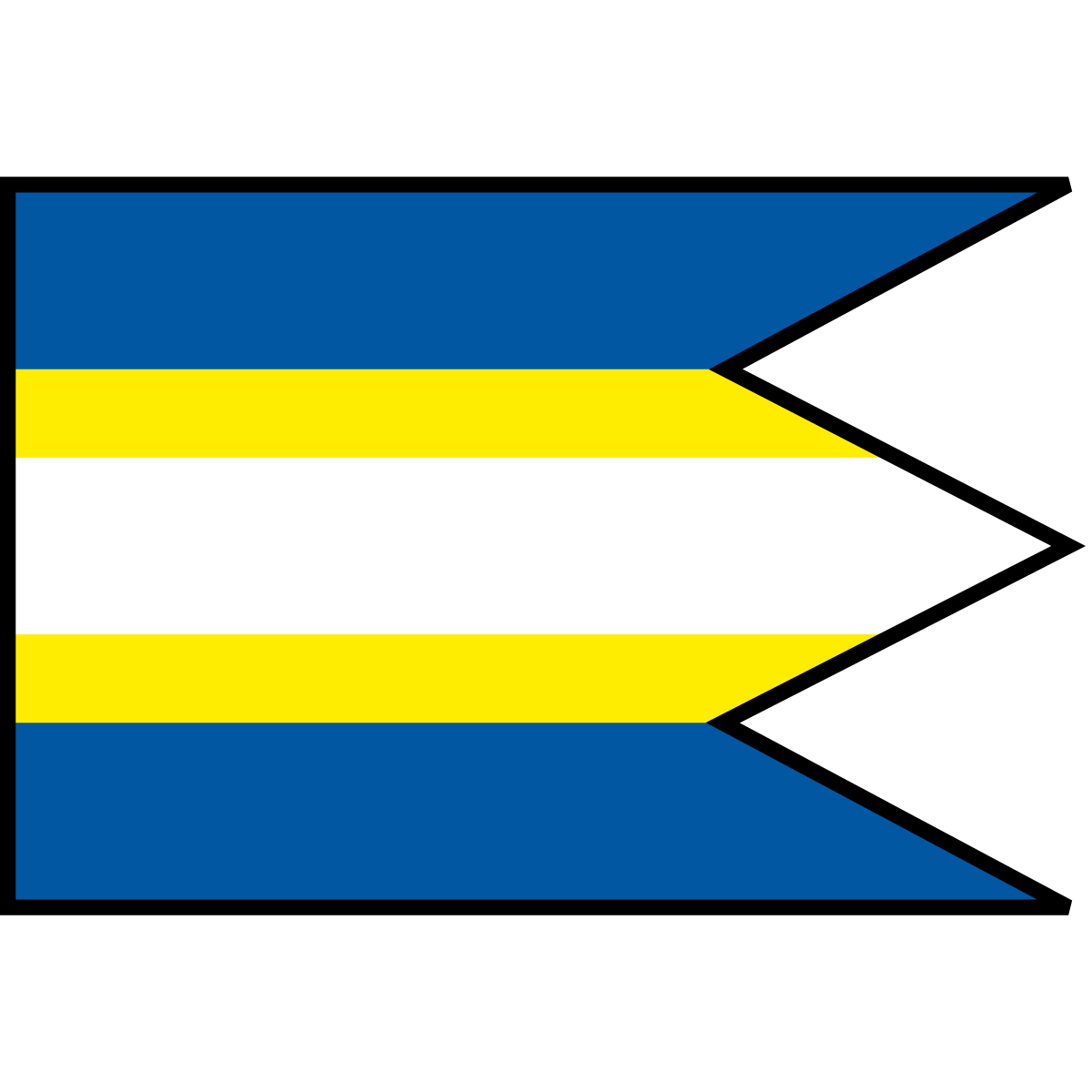 Flag of Veľká Lesná, Region of Prešov