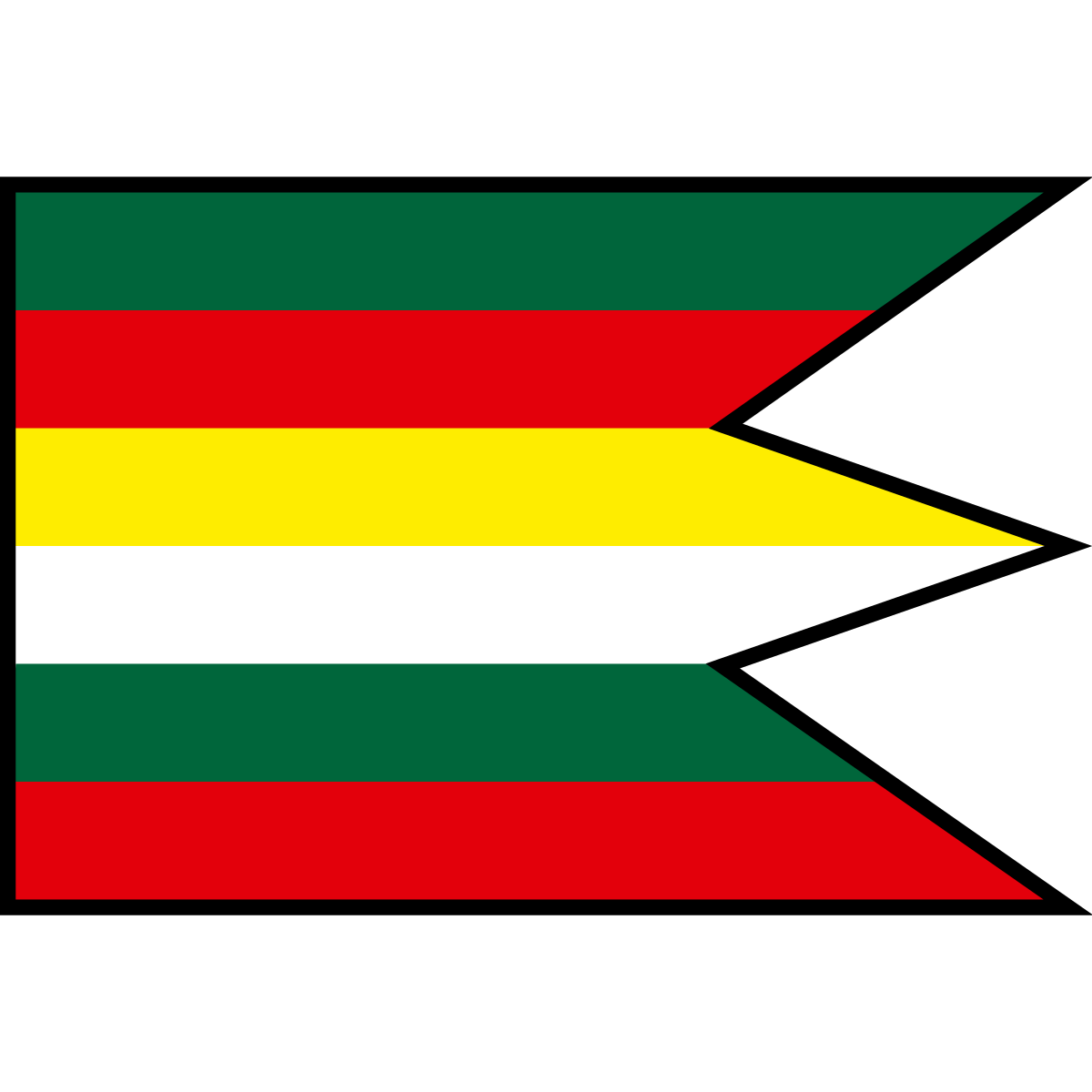 Flag of Veľká Lodina, Region of Košice