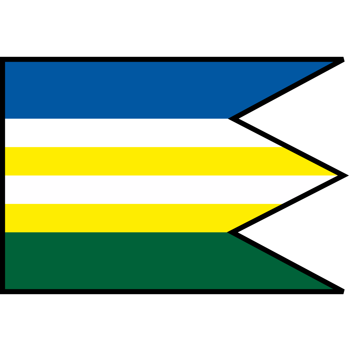 Flag of Veľká Tŕňa, Region of Košice