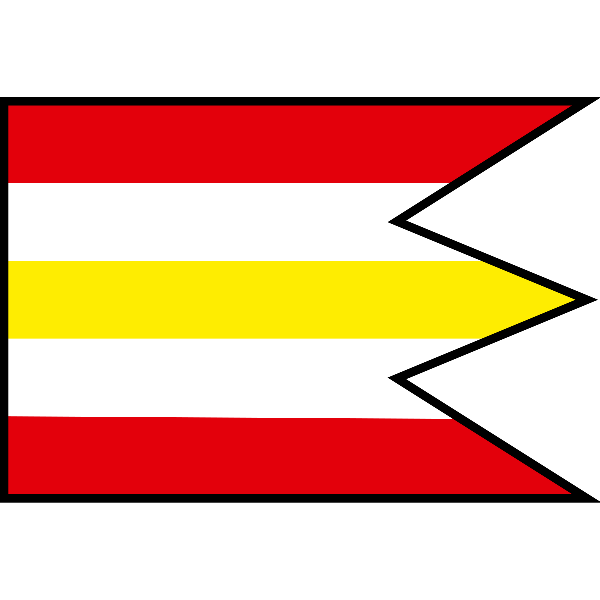 Flag of Veľké Bierovce, Region of Trenčín
