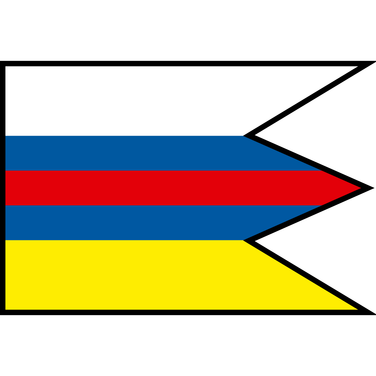 Flag of Veľké Kostoľany, Region of Trnava