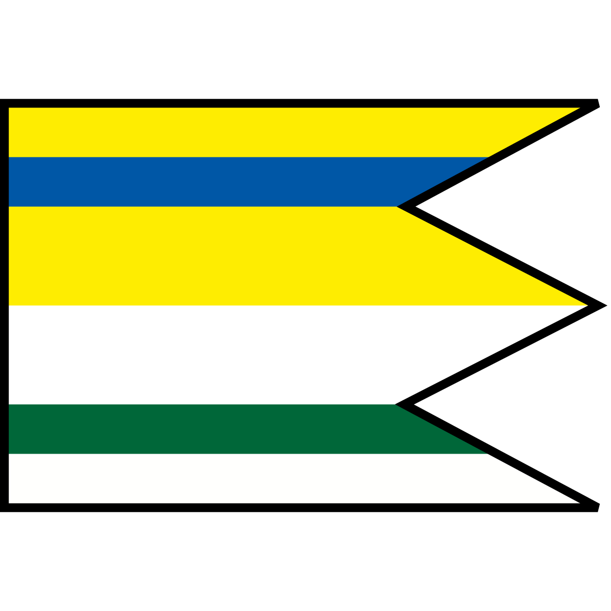 Flag of Veľké Ozorovce, Region of Košice