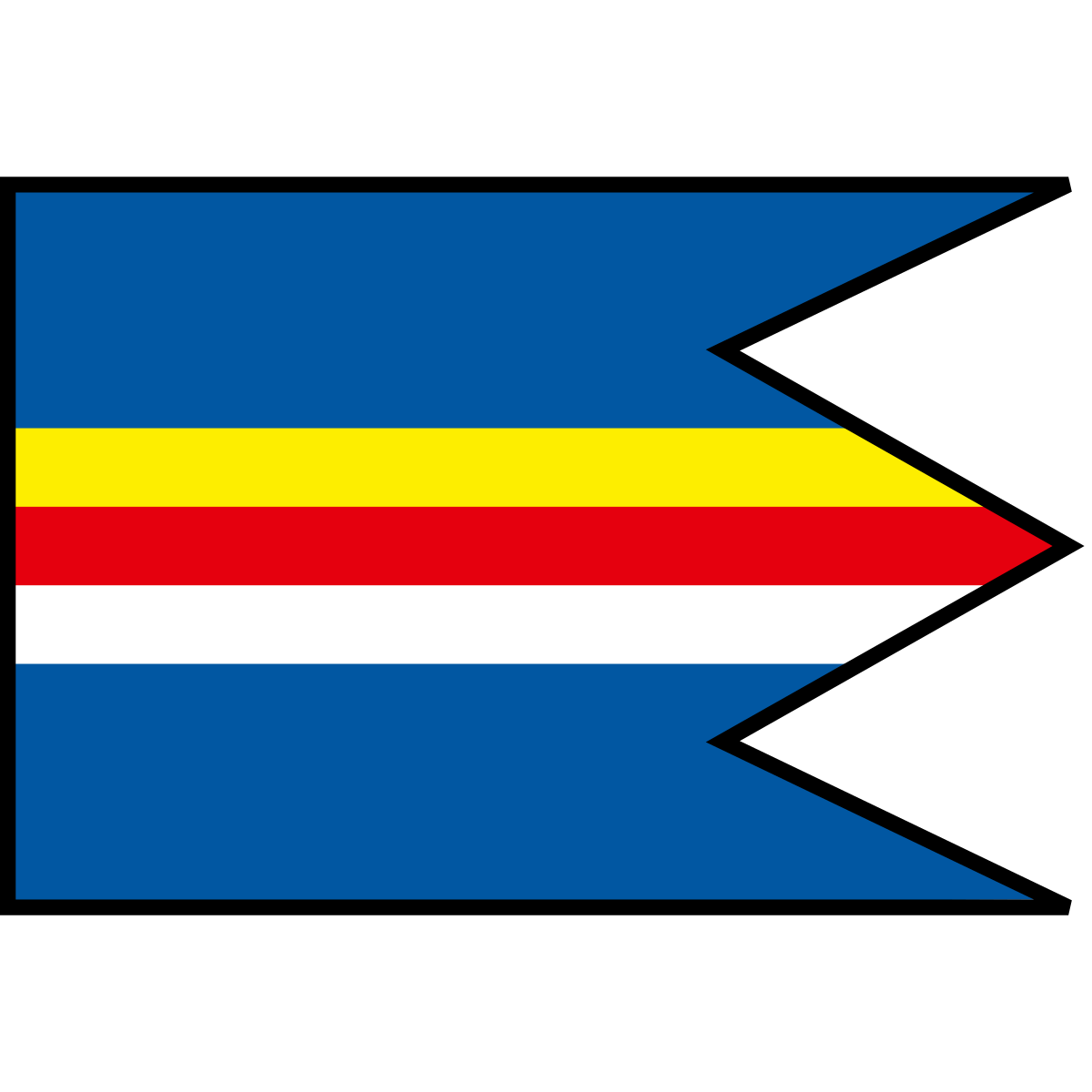 Flag of Veľké Revištia, Region of Košice