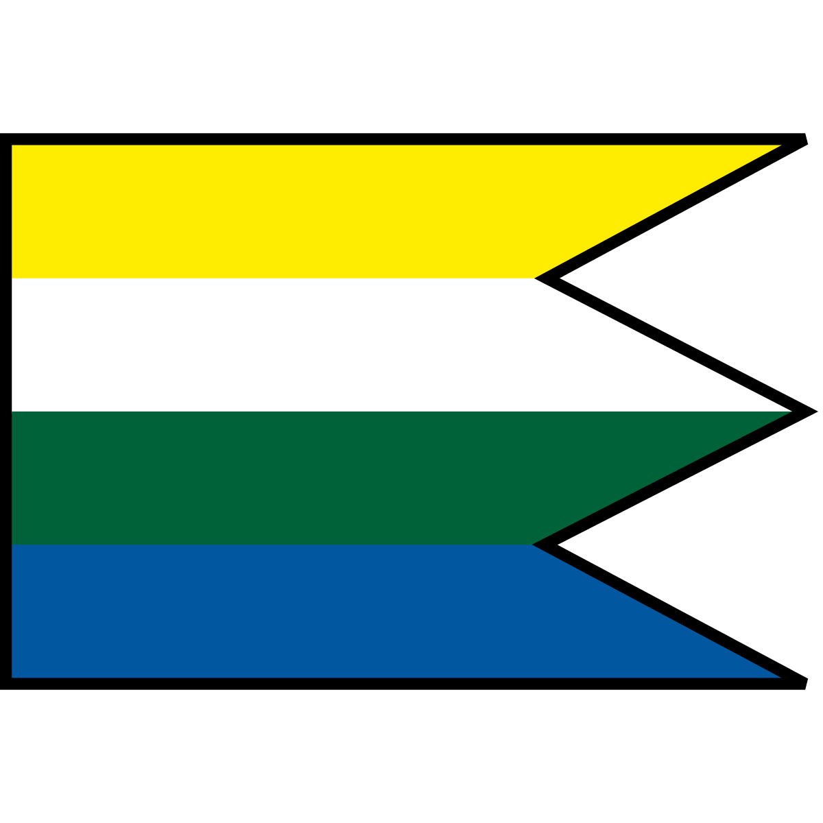 Flag of Veľké Straciny, Region of Banská Bystrica