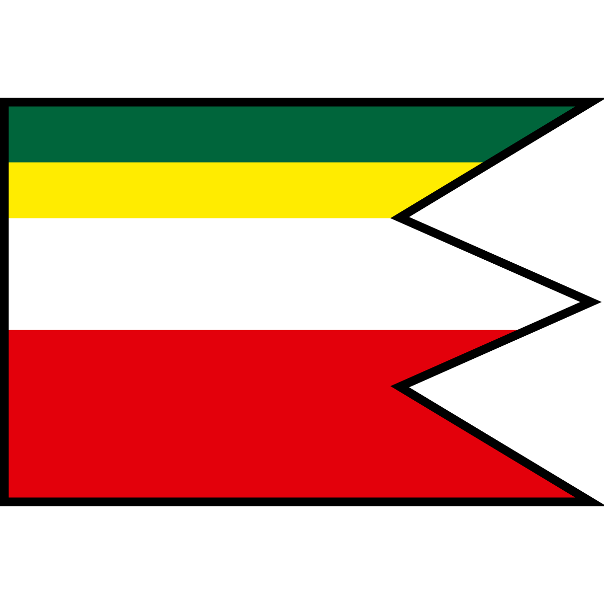 Flag of Veľký Horeš, Region of Košice