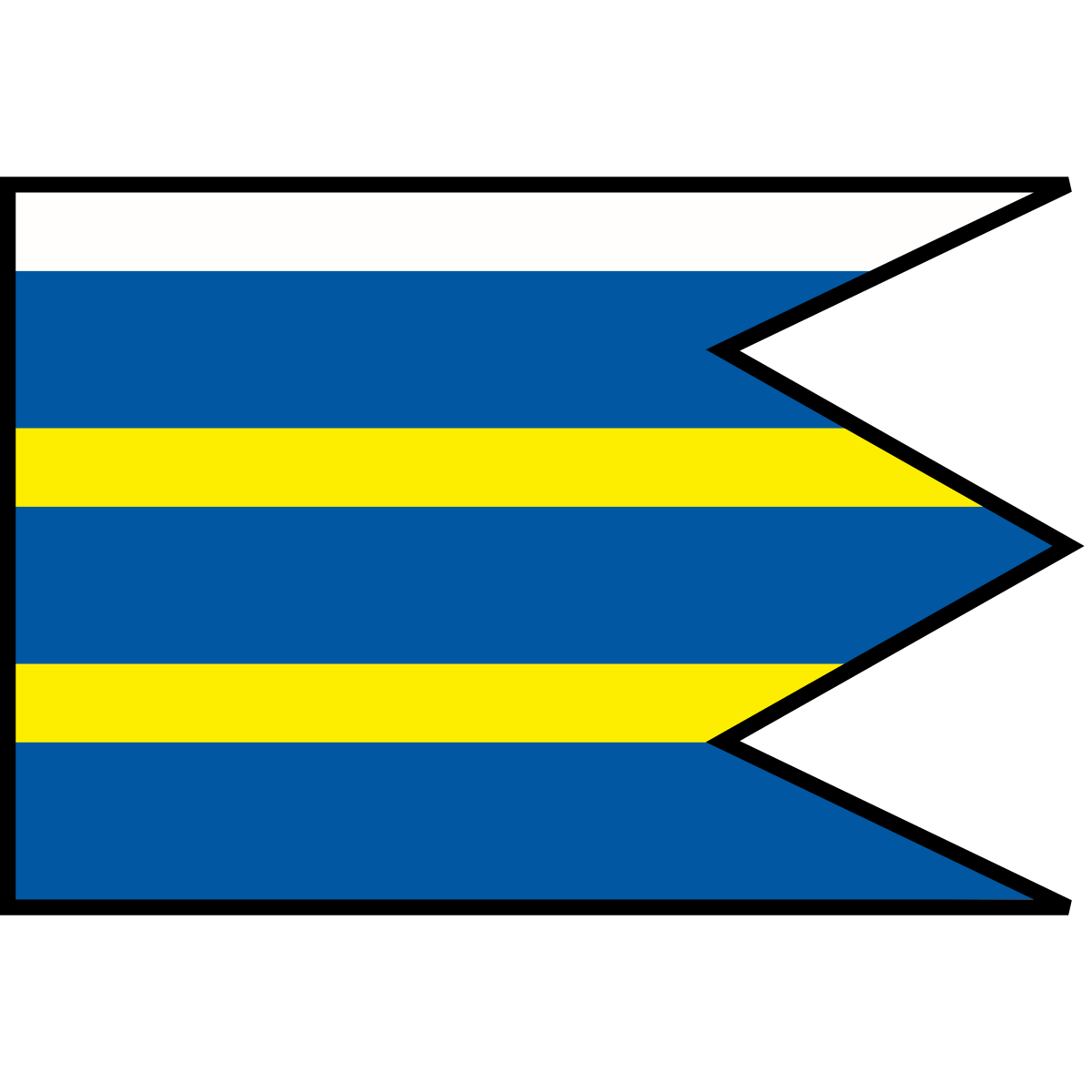 Flag of Veľký potok, Region of Žilina
