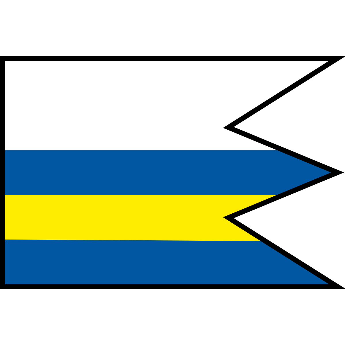 Flag of Volkovce, Region of Nitra