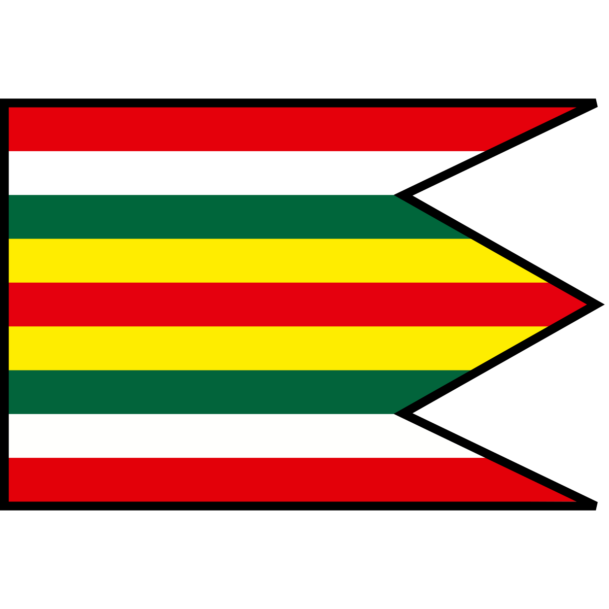 Flag of Vrchteplá, Region of Trenčín