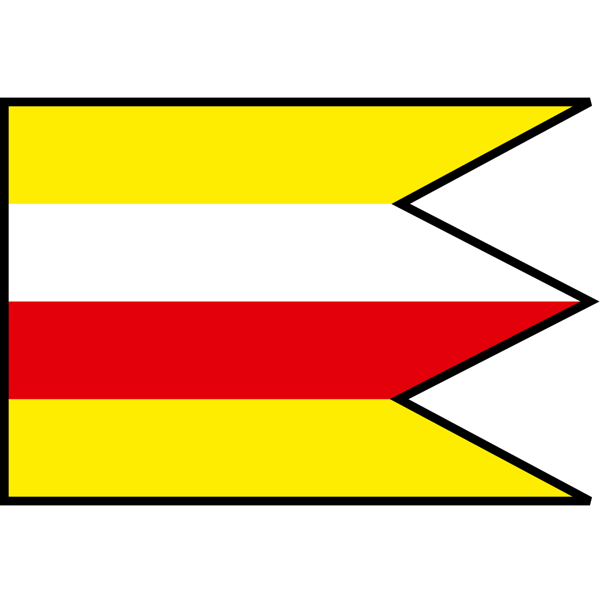 Flag of Výborná, Region of Prešov