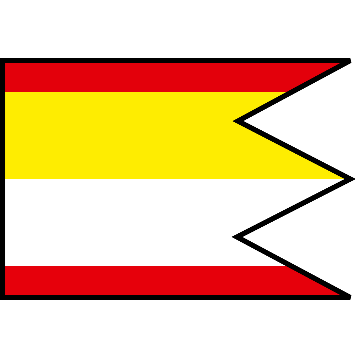 Flag of Vydrany, Region of Trnava
