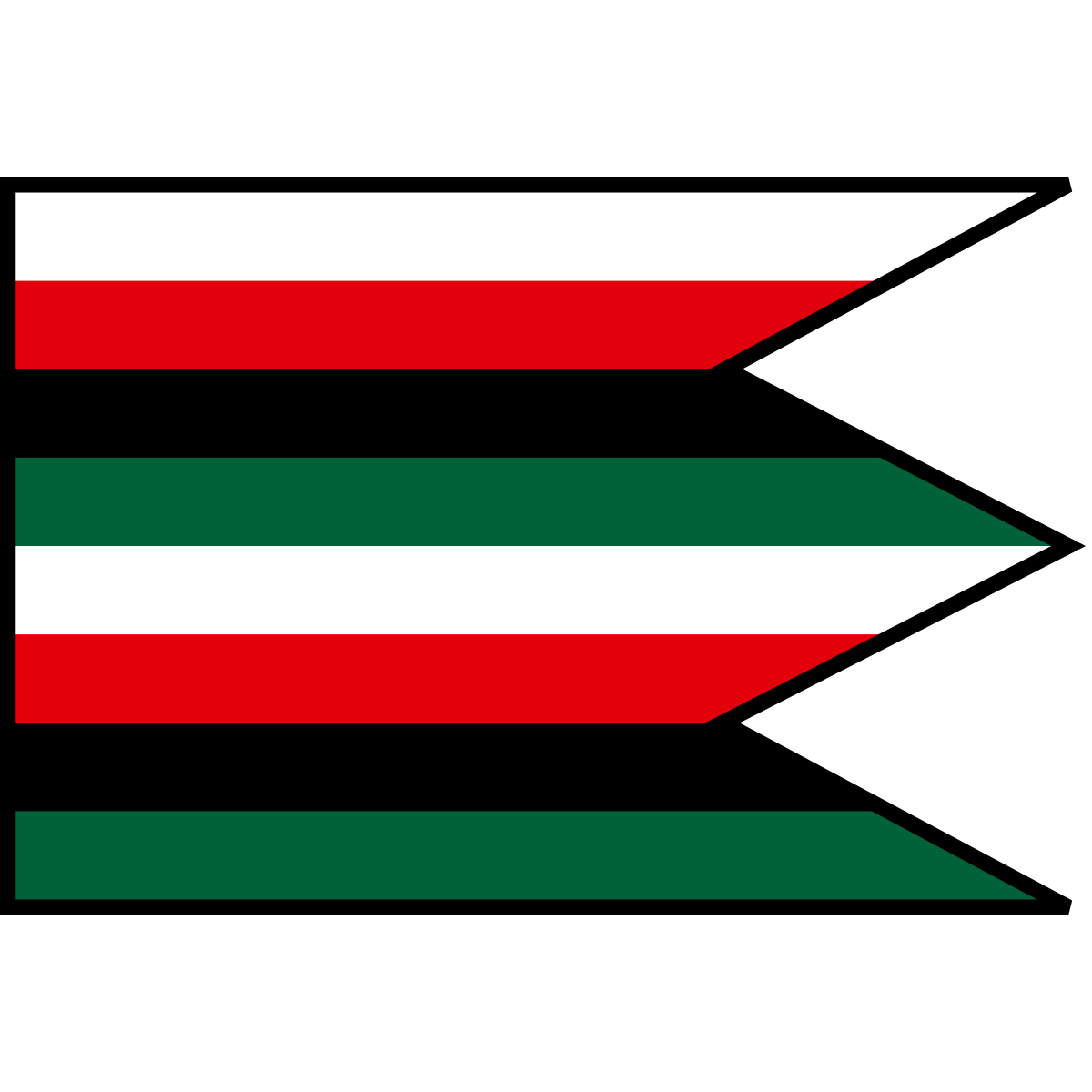 Flag of Vydrná, Region of Trenčín