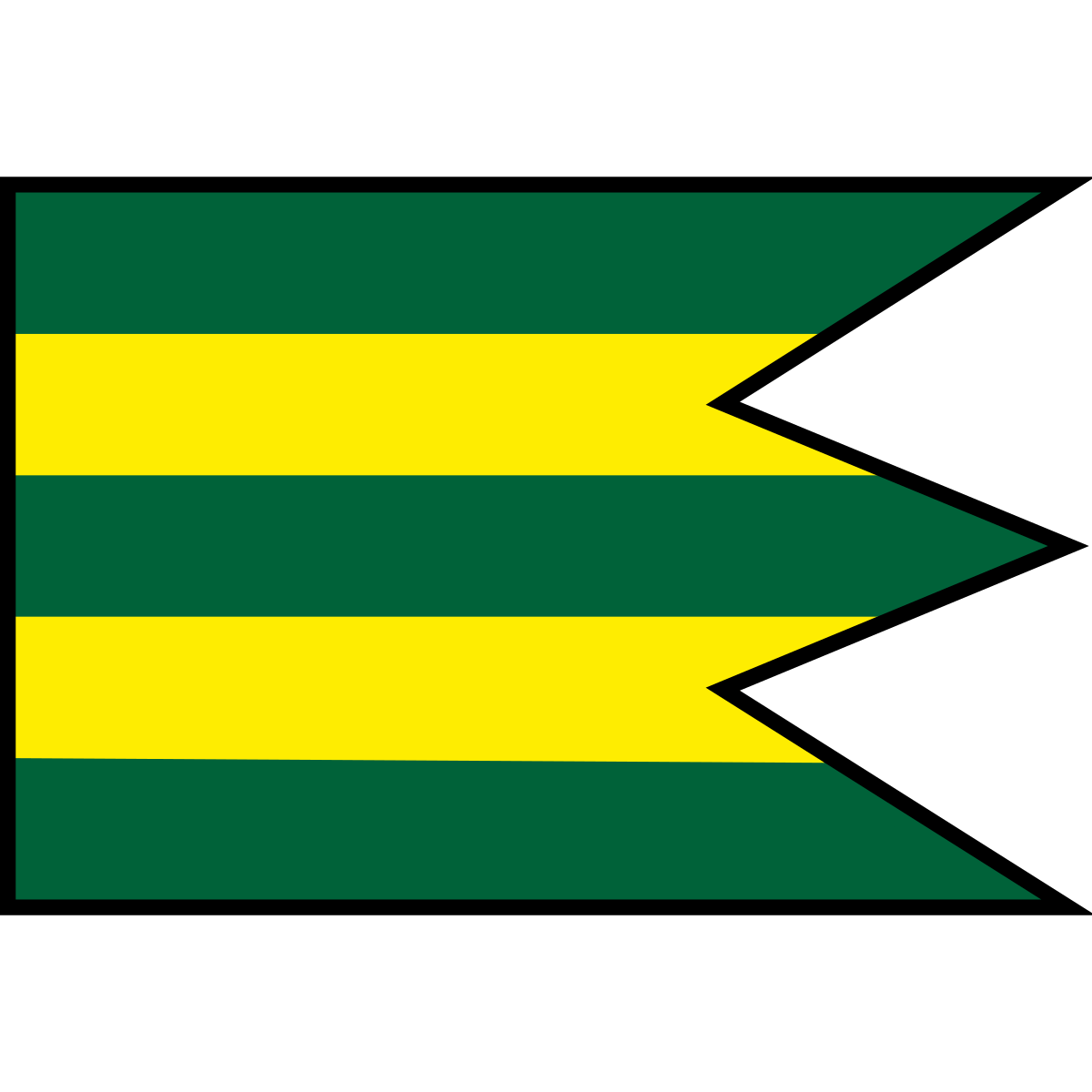 Flag of Vyhne, Region of Banská Bystrica