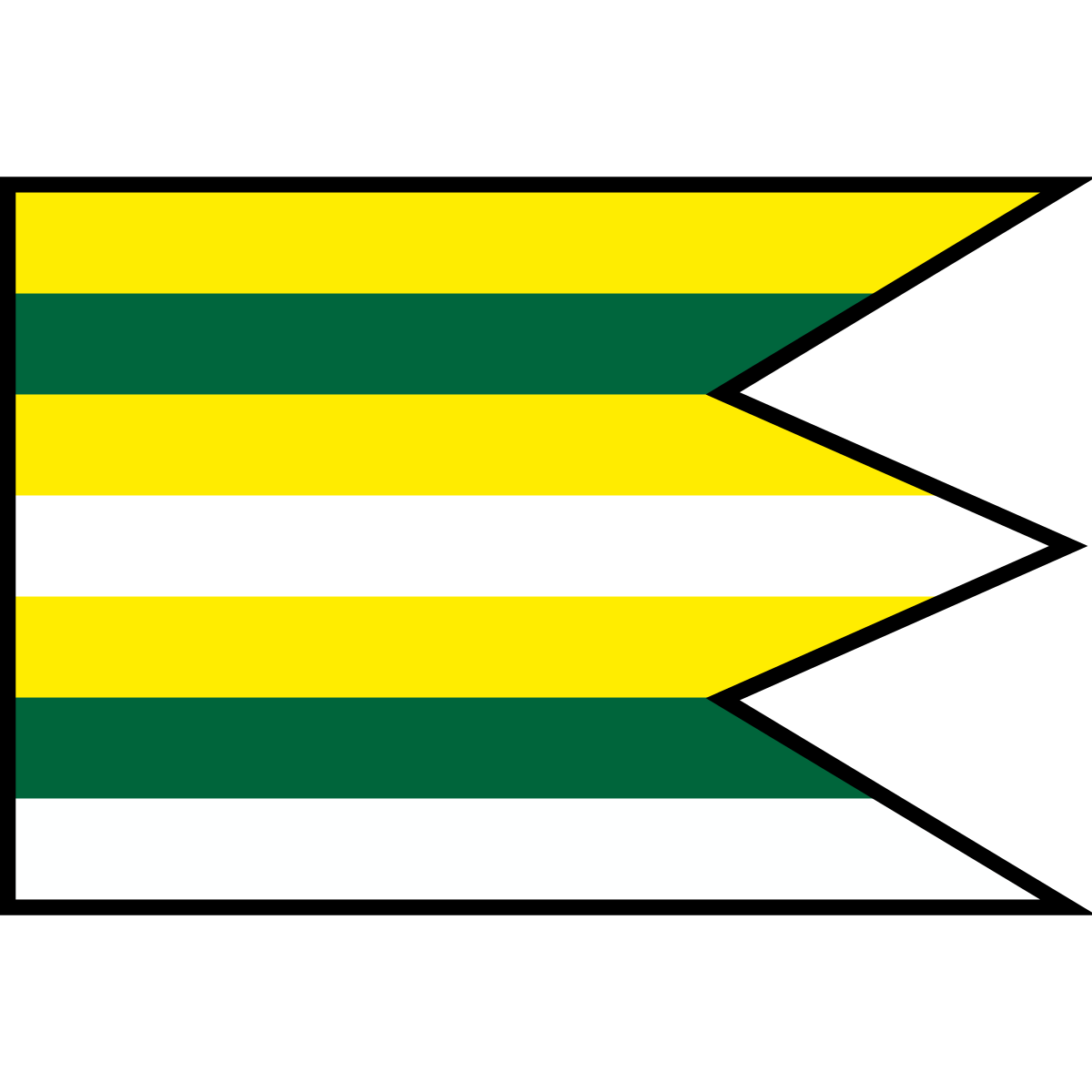 Flag of Vyšná Boca, Region of Žilina