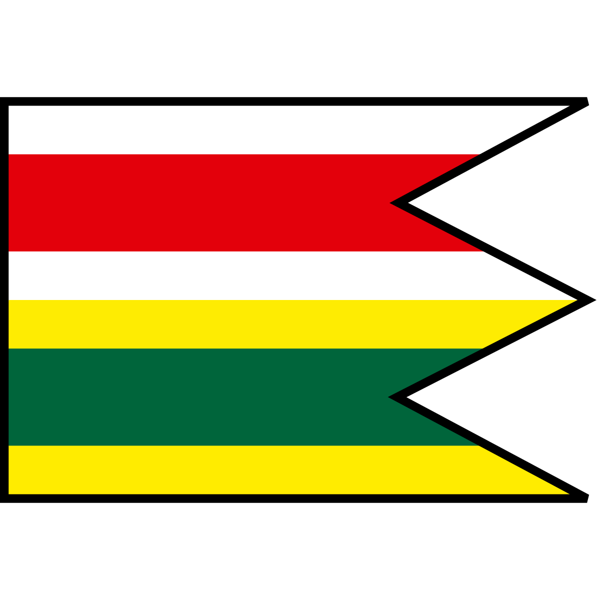 Flag of Vyšná Hutka, Region of Košice