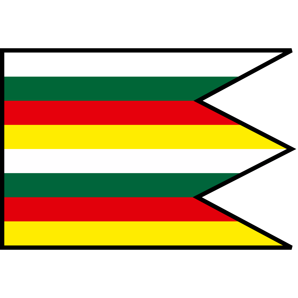 Flag of Vyšná Polianka, Region of Prešov