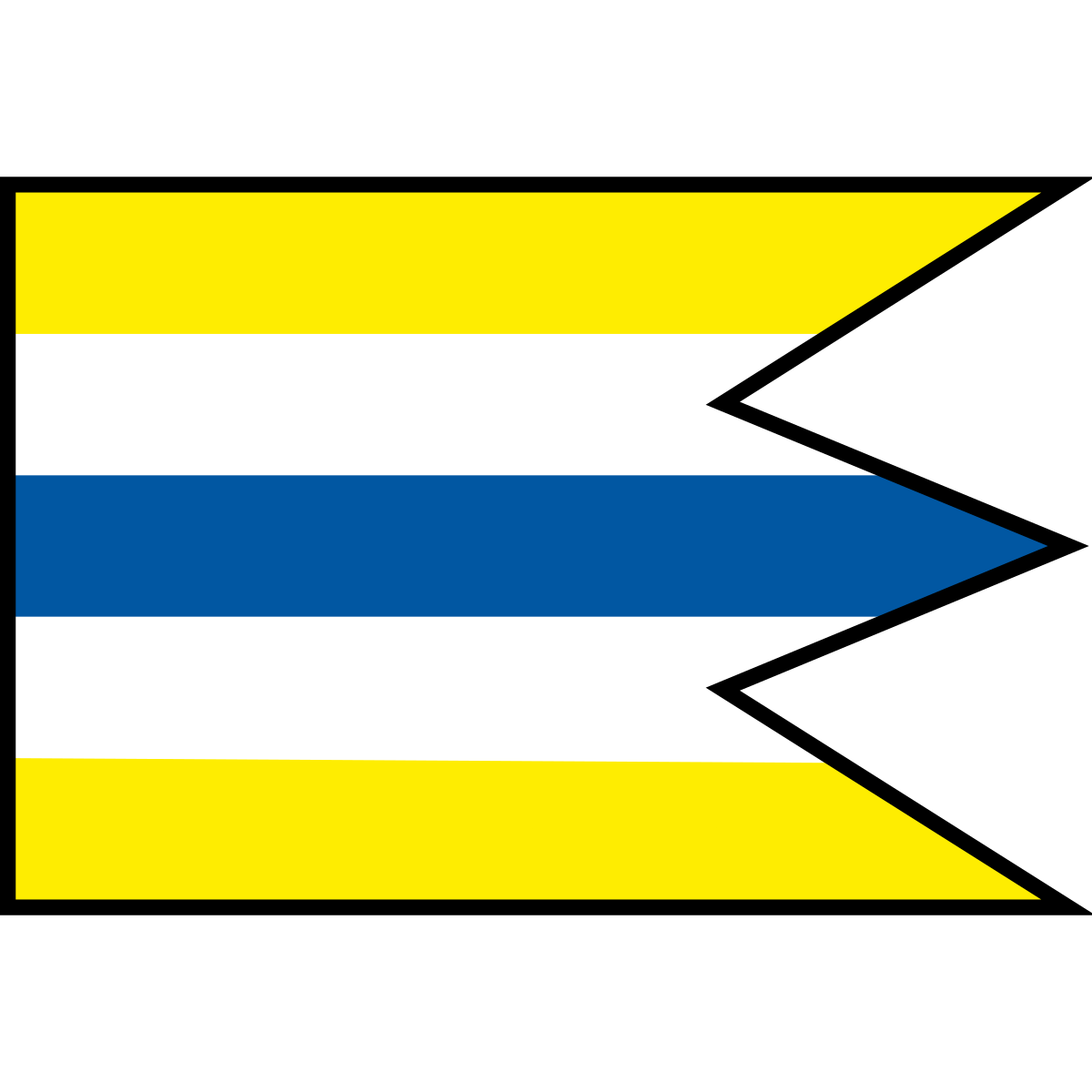 Flag of Vyšné Ružbachy, Region of Prešov