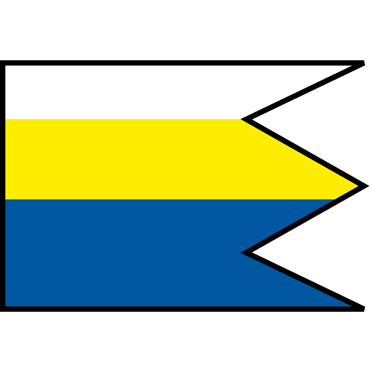 Flag of Vyšný Slavkov, Region of Prešov