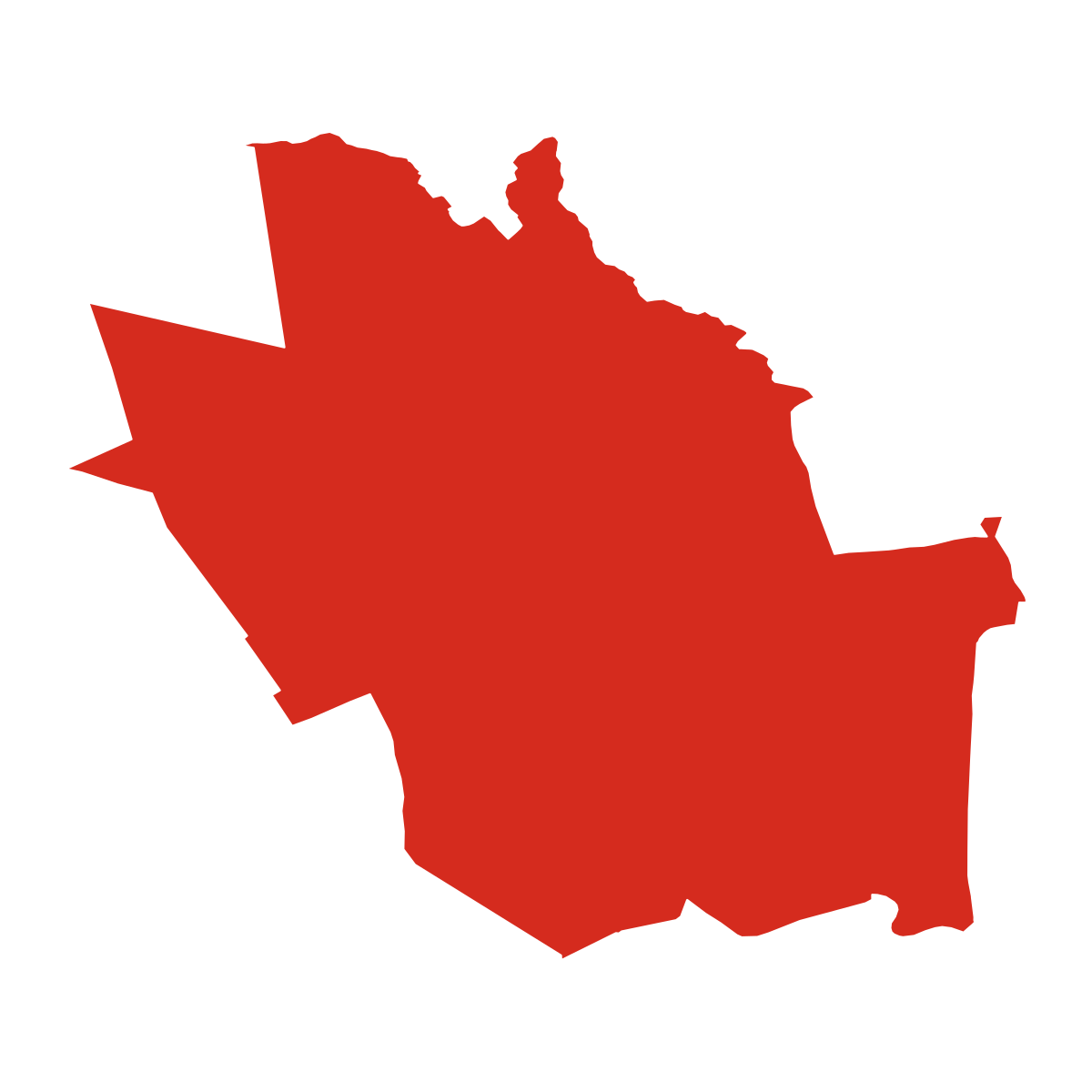 Vysoká nad Uhom city boundary