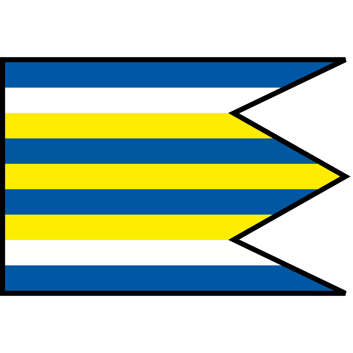 Flag of Vysoká, Region of Banská Bystrica