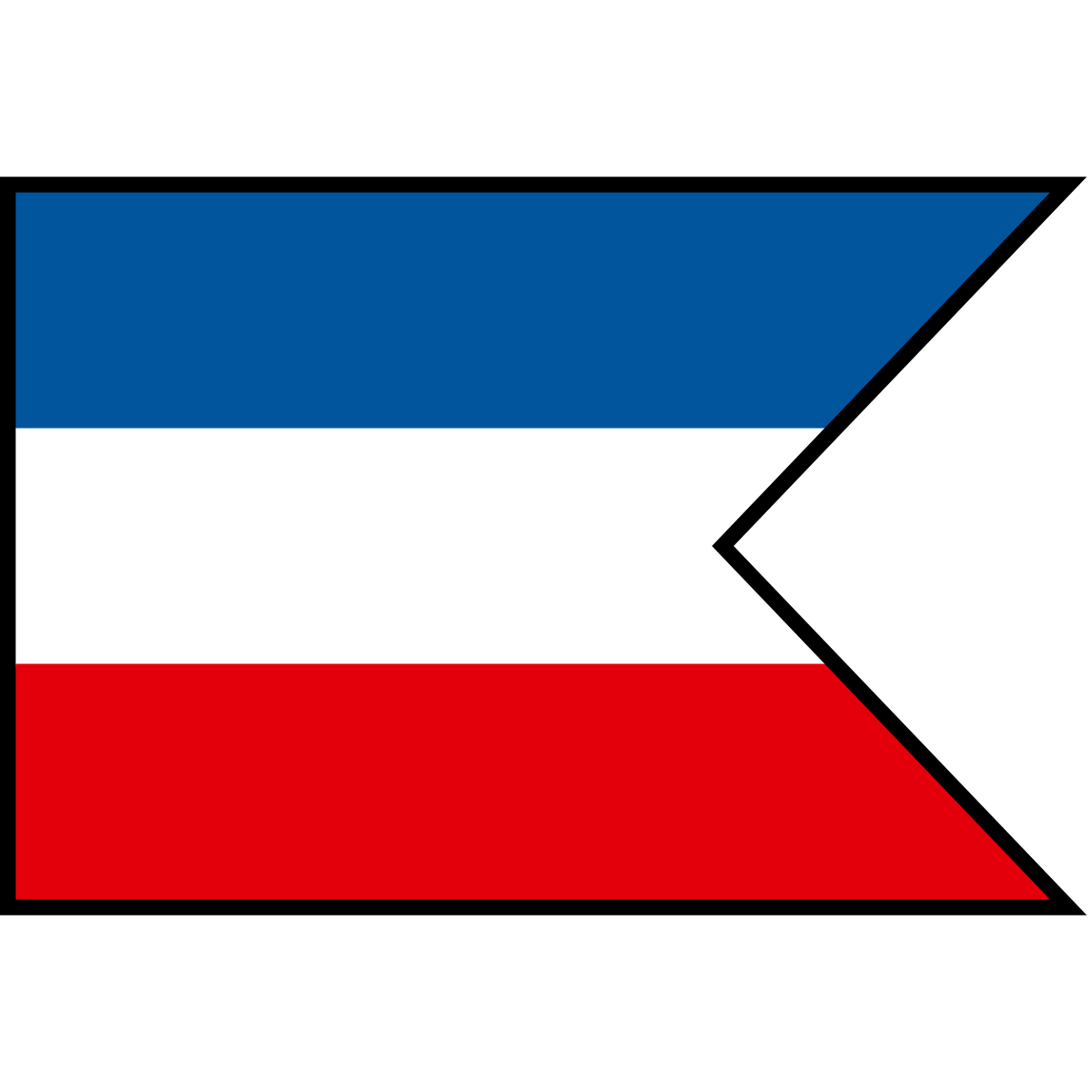 Flag of Zadné Halny, Region of Banská Bystrica
