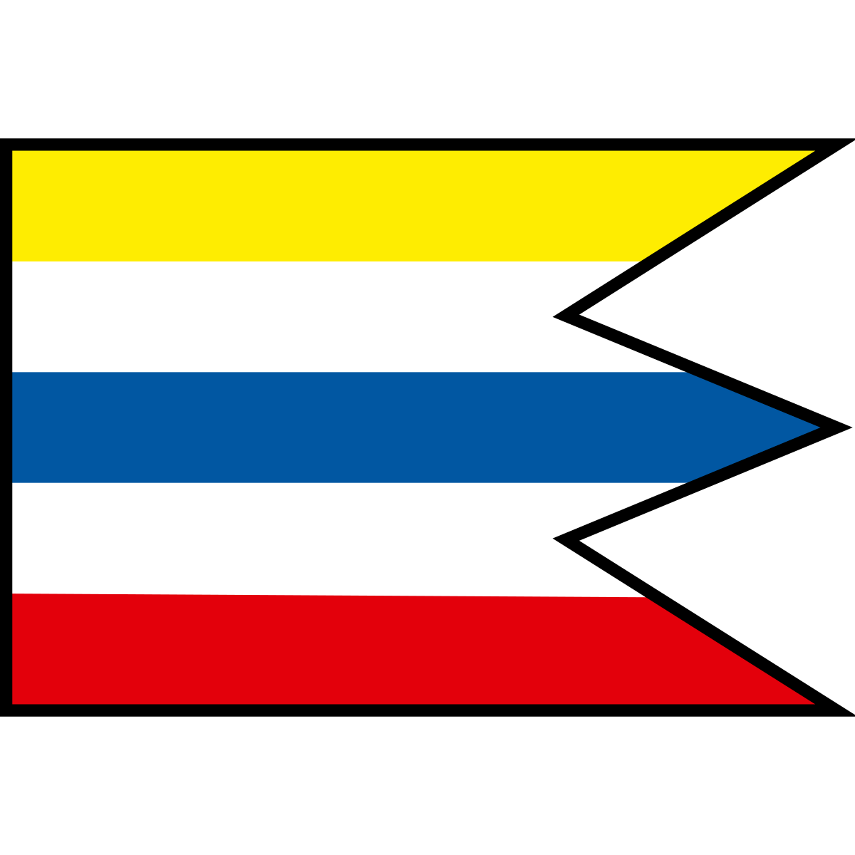 Flag of Záhradné, Region of Prešov