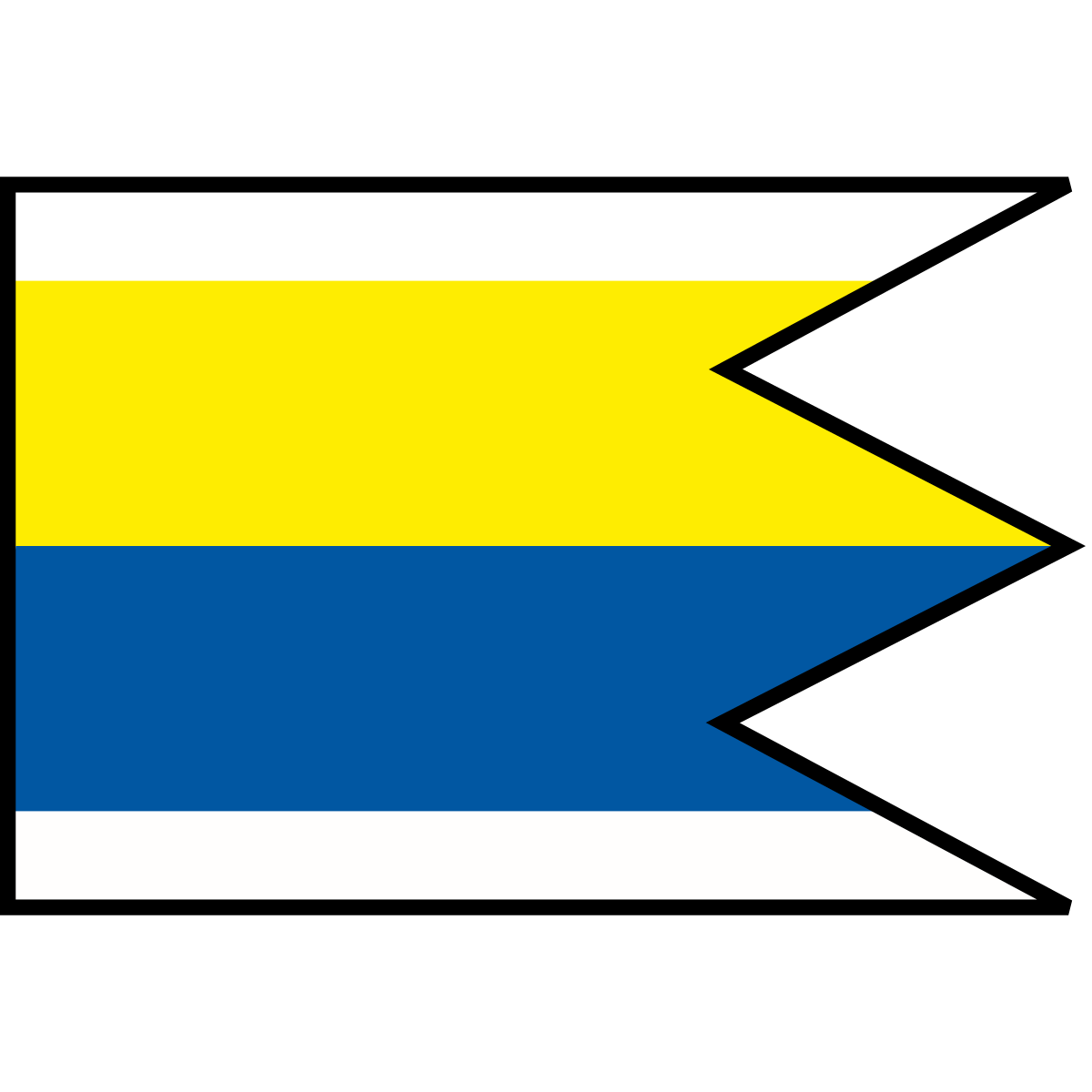 Flag of Žalobín, Region of Prešov