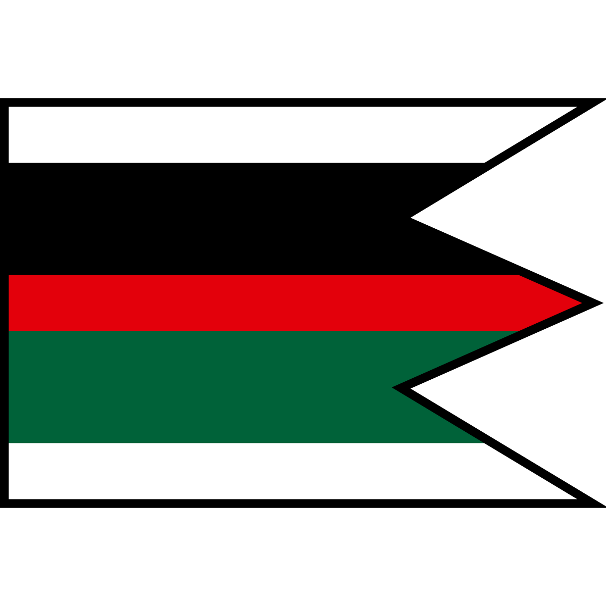 Flag of Zalužice, Region of Košice