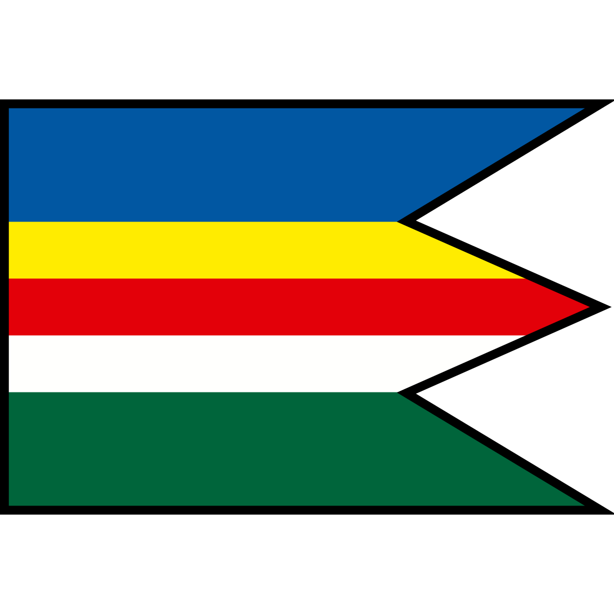 Flag of Zátoka, Region of Žilina