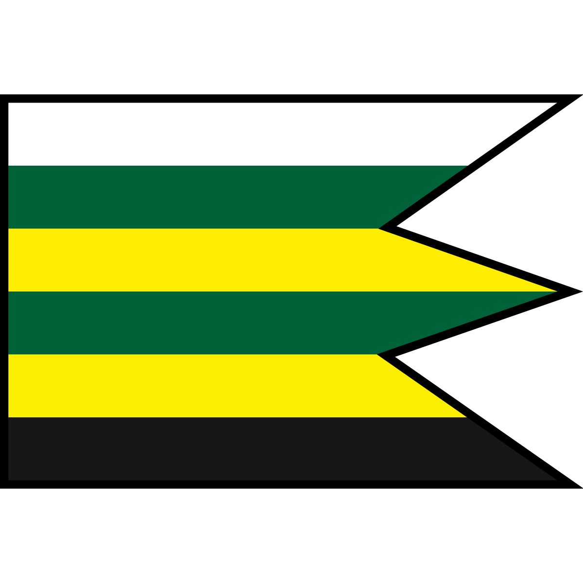 Flag of Závadka, Region of Košice
