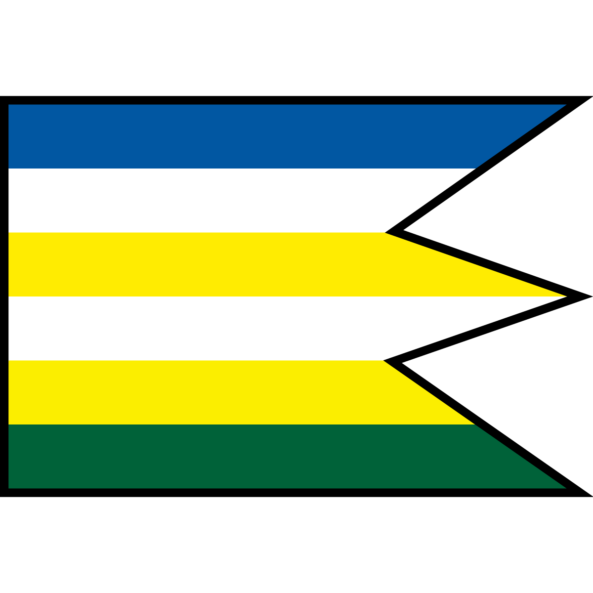 Flag of Zubák, Region of Trenčín