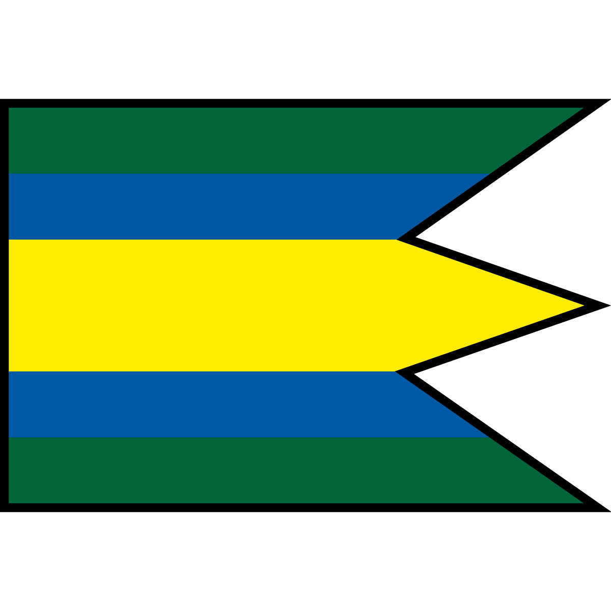 Flag of Zubrohlava, Region of Žilina