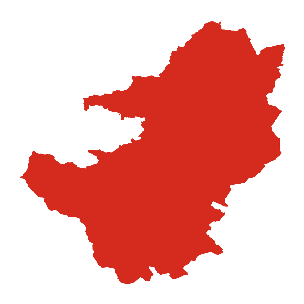 District of Banská Štiavnica outline