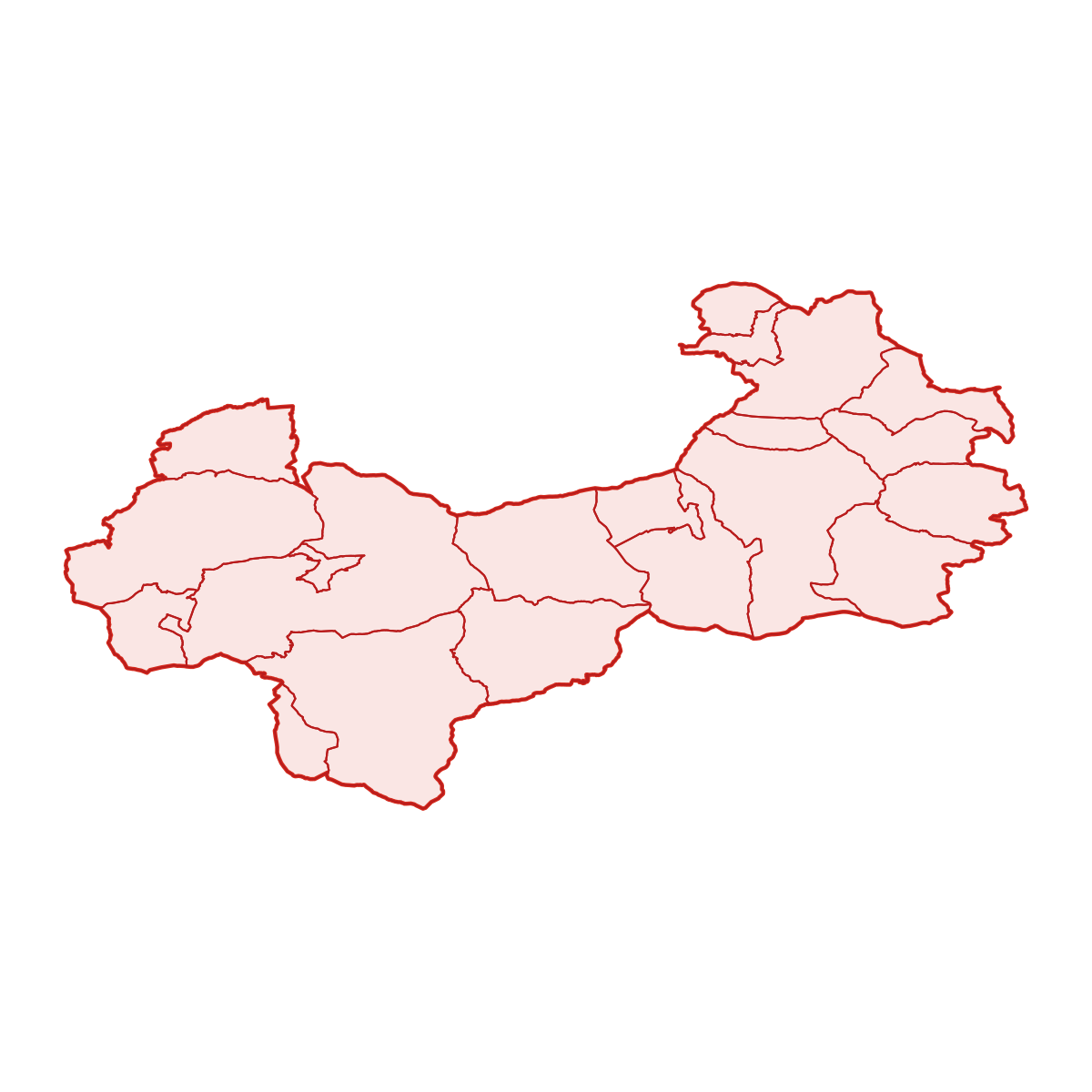 District of Gelnica with municipalities