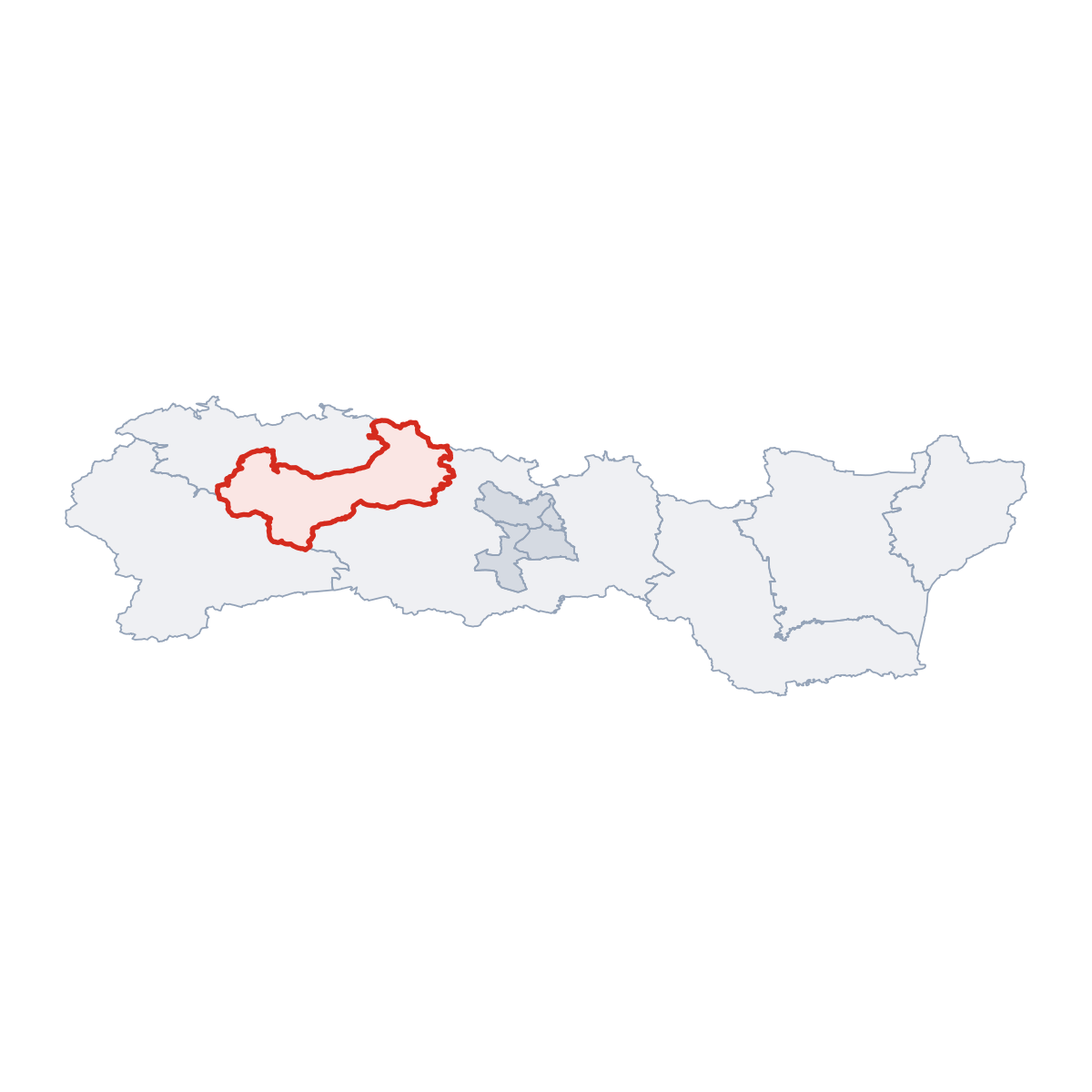 District of Gelnica in Region of Košice