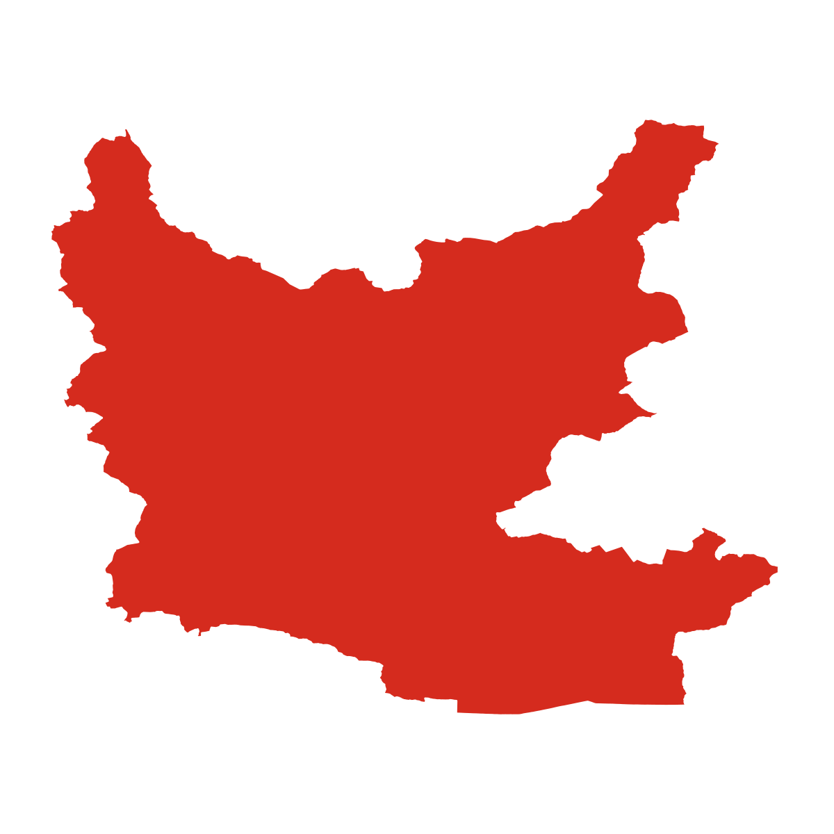 District of Humenné outline