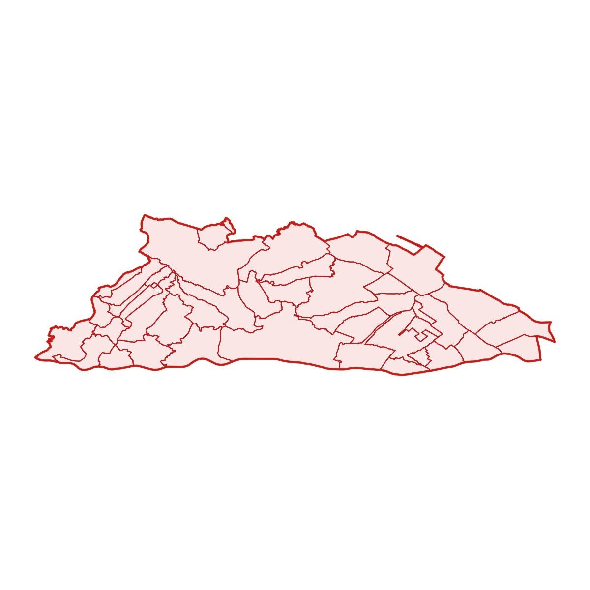 okres Komárno s obcami