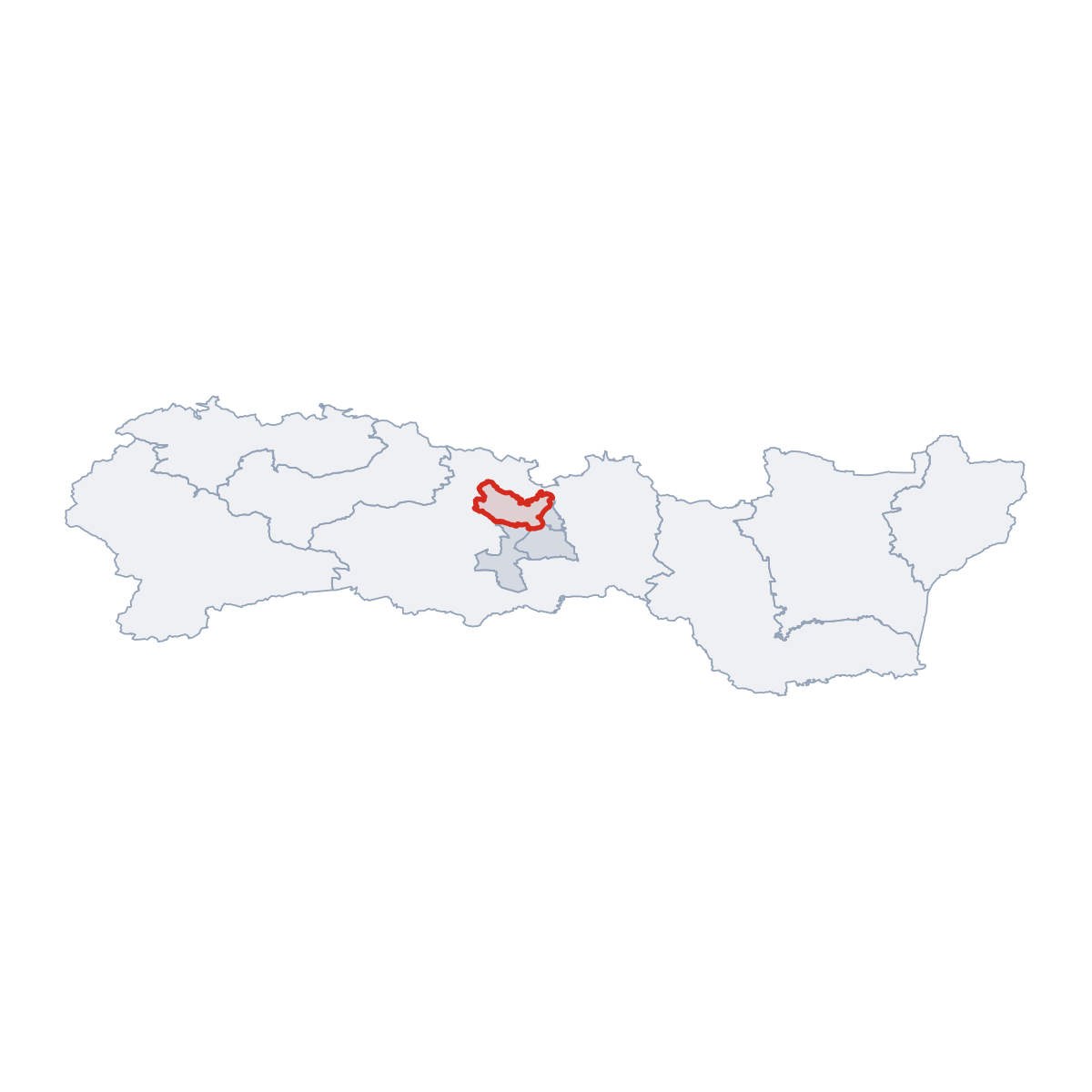 District of Košice I in Region of Košice