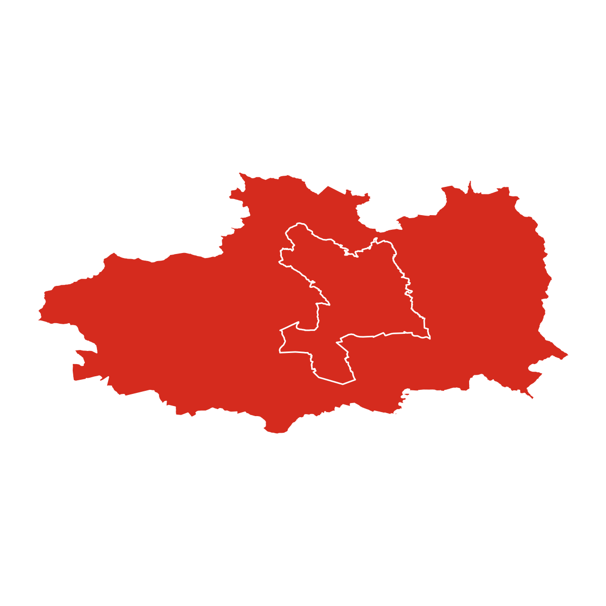Obrys okres Košice-okolie