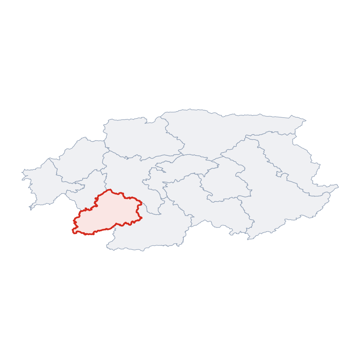 District of Krupina in Region of Banská Bystrica