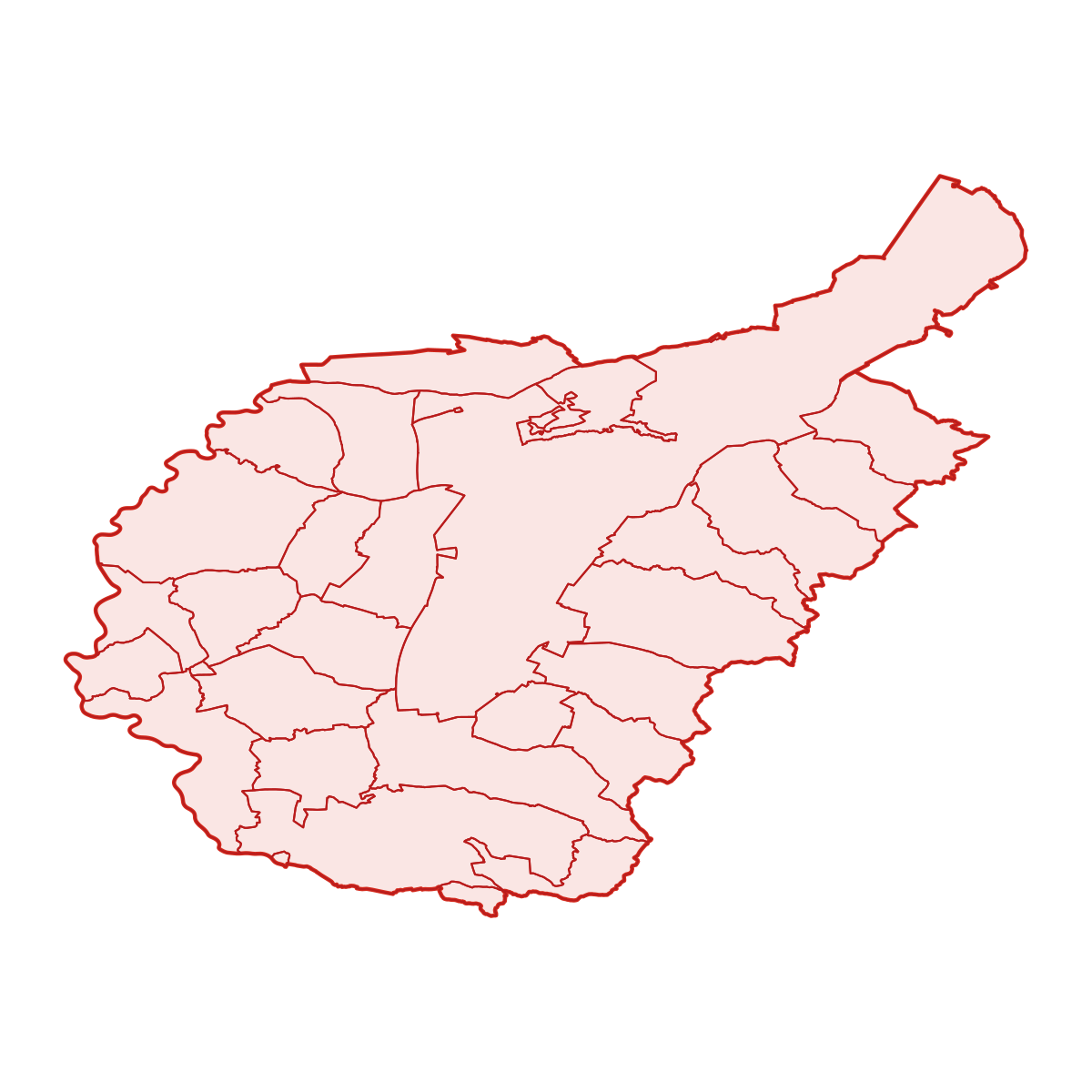 District of Malacky with municipalities