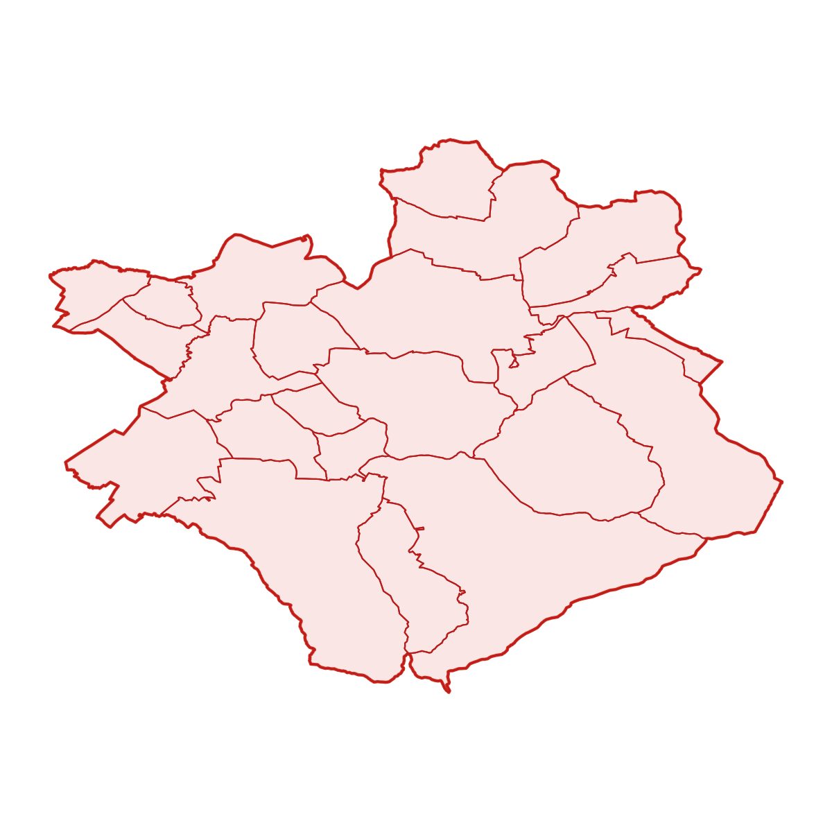 District of Partizánske with municipalities