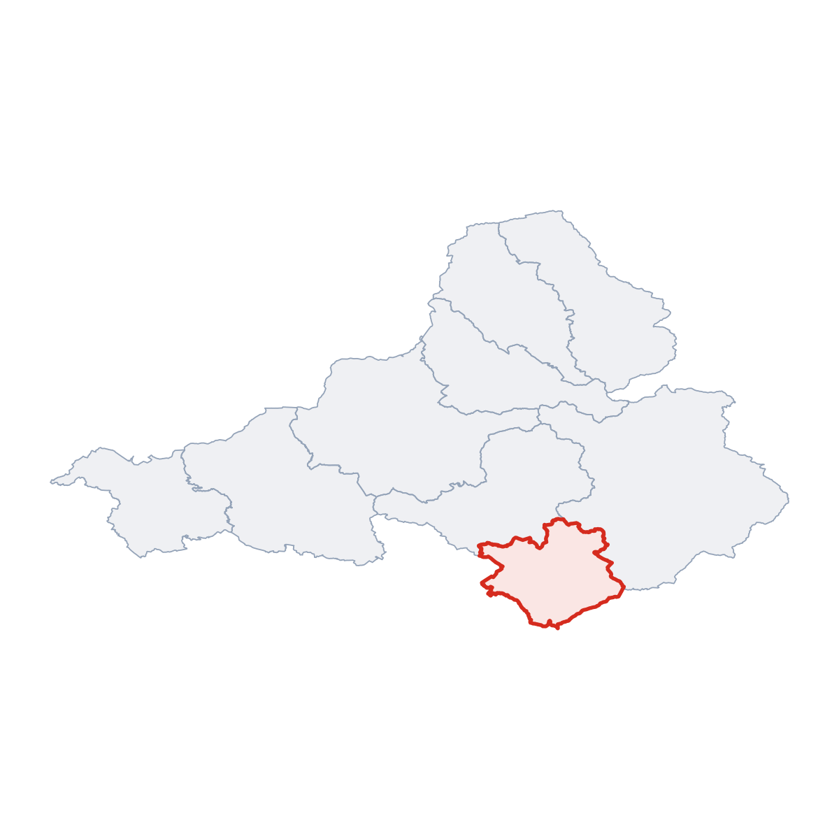 District of Partizánske in Region of Trenčín