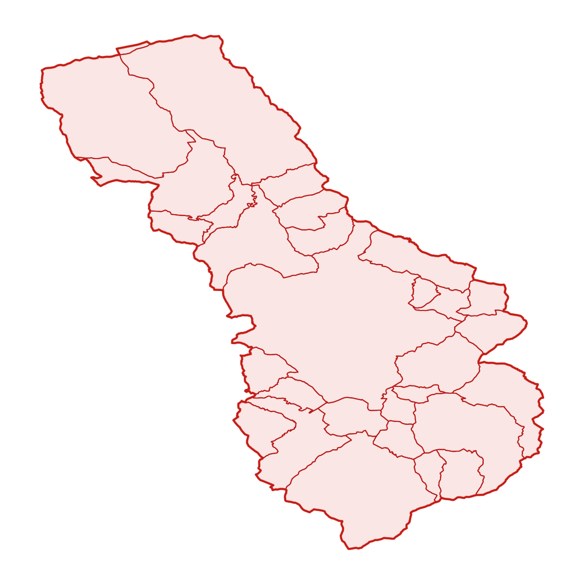 District of Považská Bystrica with municipalities