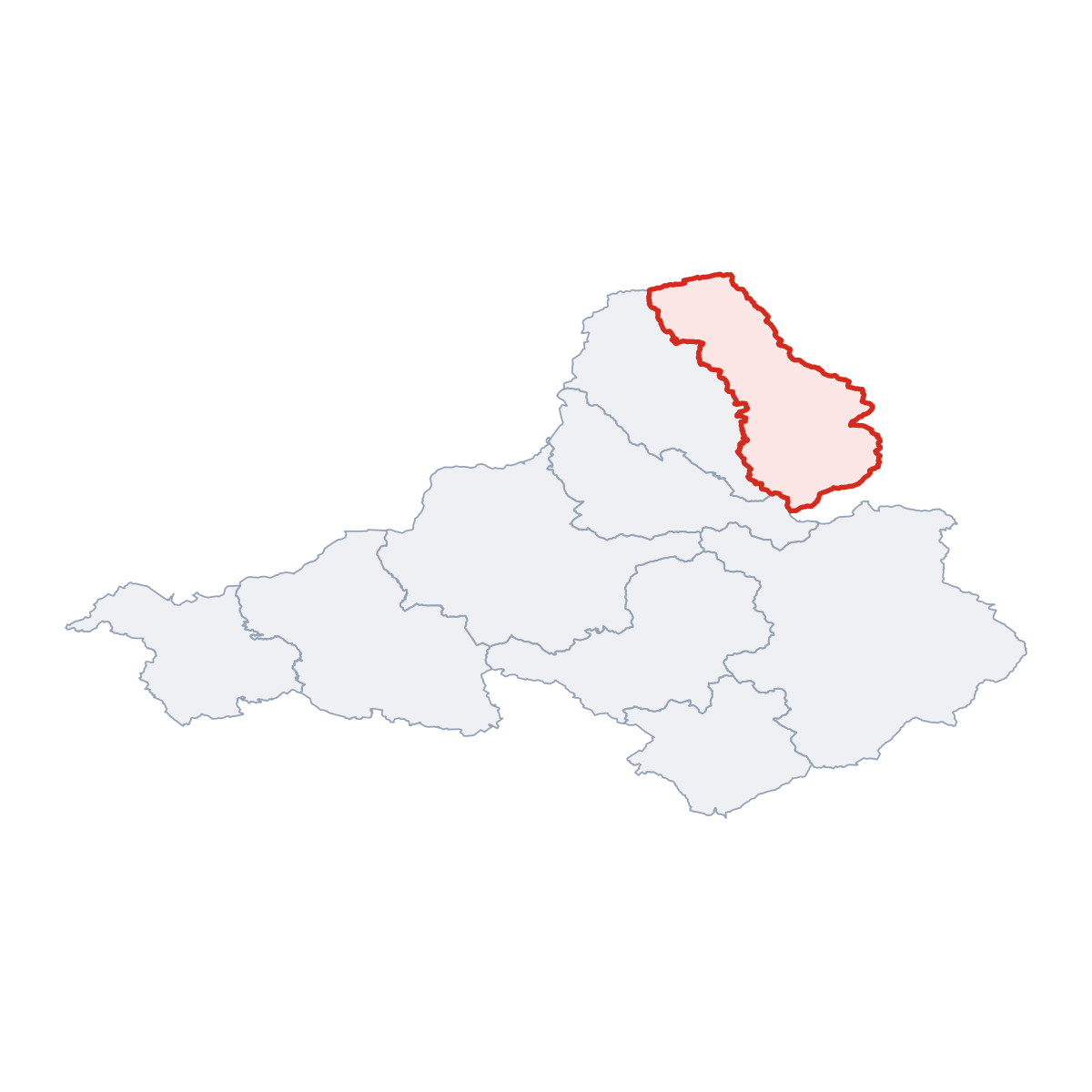 District of Považská Bystrica in Region of Trenčín